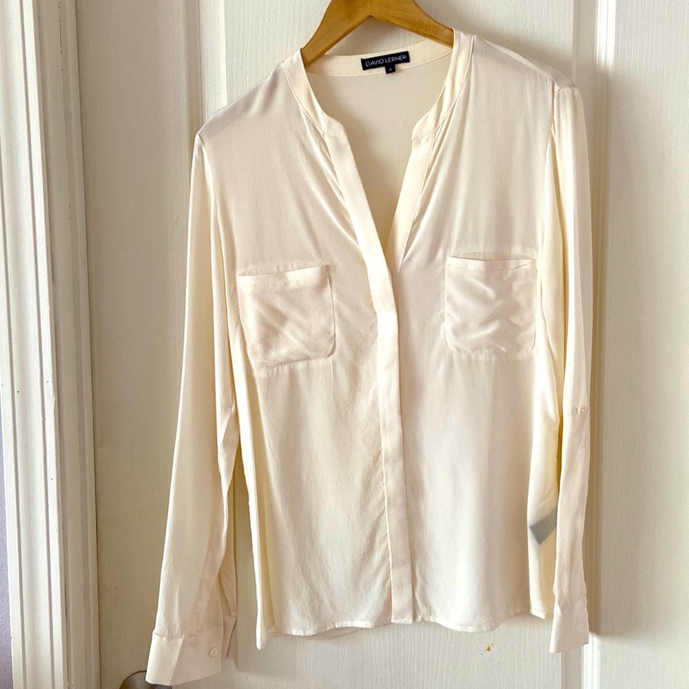 Silk white shirt